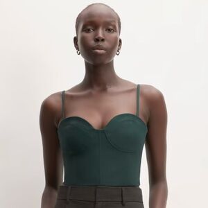 NWT Everlane Structured Cotton Bustier - Size 12